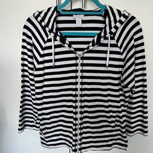 Chico's front zip hoodie